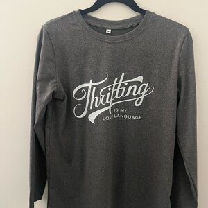 ‘Thrifting Is My Love Language’ Long Sleeve Tee